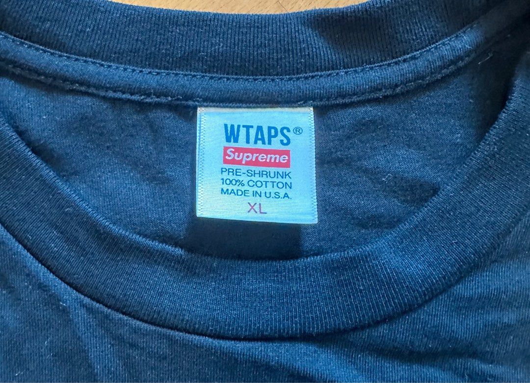 Supreme WTAPS Tee Size XL, 男裝, 上身及套裝, T-shirt、恤衫、有領衫