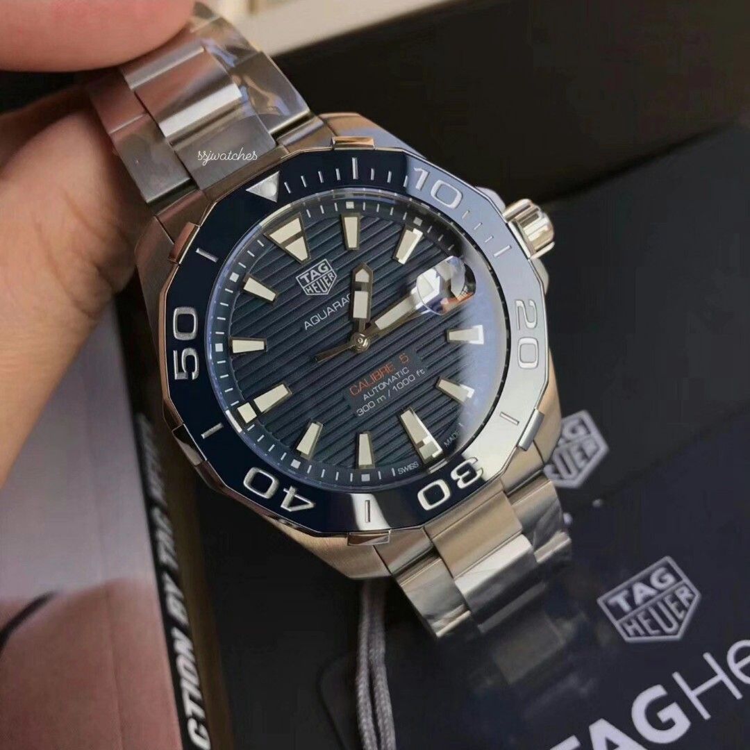 TAG HEUER AQUARACER CALIBRE 5 AUTOMATIC WATCH 300 m 41 mm WAY211C.BA0928