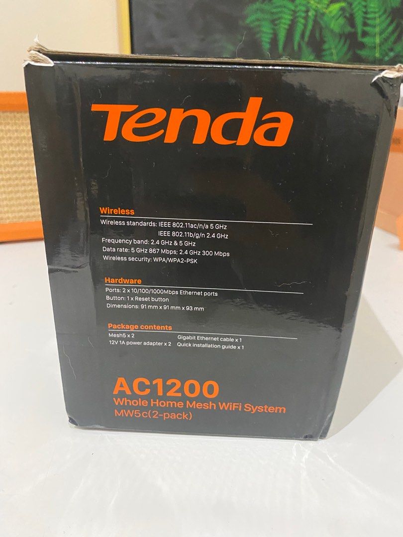 Tenda nova AC1200 Whole Home MW5c Mesh WiFi System Installation Guide
