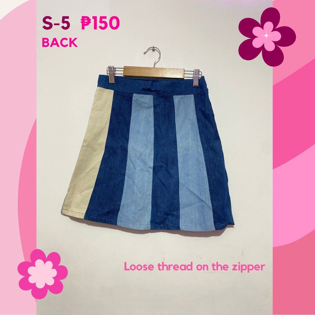 Three-toned Soft Denim Skirt (Category: Skirts) located in Quezon City. Submitted by cluelessclutter (Listing ID 1251973387, Image 2). Description: Three-toned soft denim skirt ✨ ‼️ WITH UNNOTICEABLE LOOSE THREAD NEAR THE ZIPPER Perfect for Korean-inspired OOTDs and preppy vibes! 💖 1. Please manage your expectations. These are PERSONAL preloved items (not from bales) so there might be MINIMAL signs of usage and/or stains. ✨ 2. Actual item color 