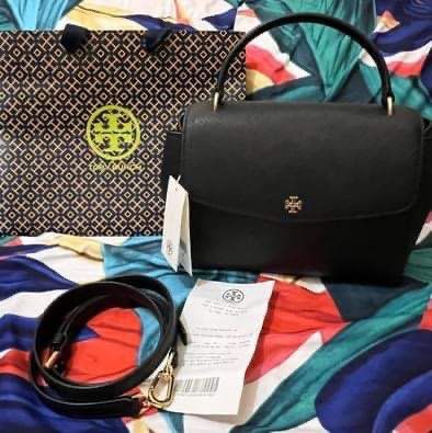 Tory Burch Mini Emerson Satchel, Luxury, Bags & Wallets on Carousell