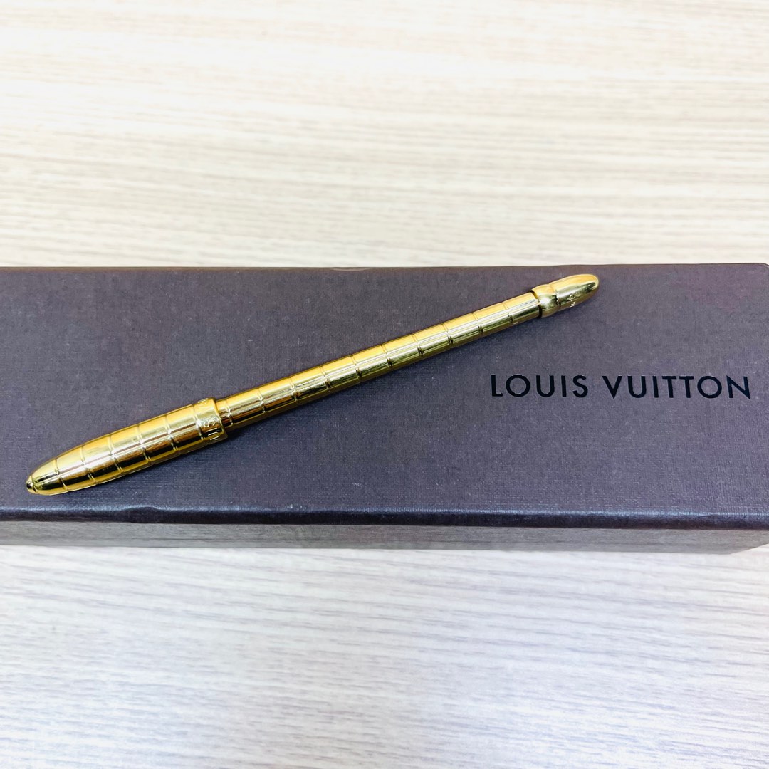 LOUIS VUITTON Agenda Ballpoint Pen Gold 52003