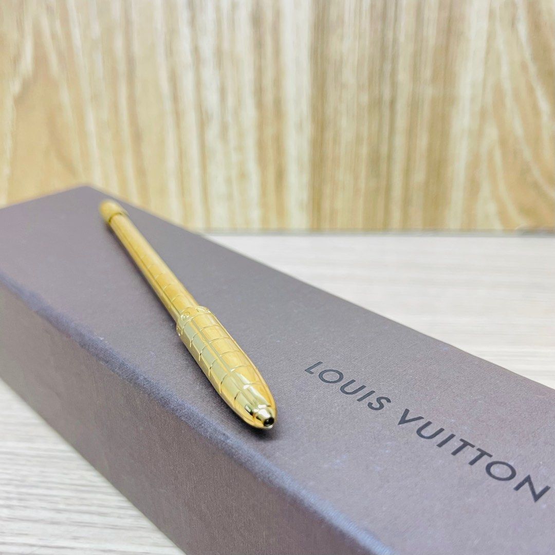 Louis-Vuitton-Stilo-Agenda-GM-Ball-Pen-Orange-Gold-N75015 – dct