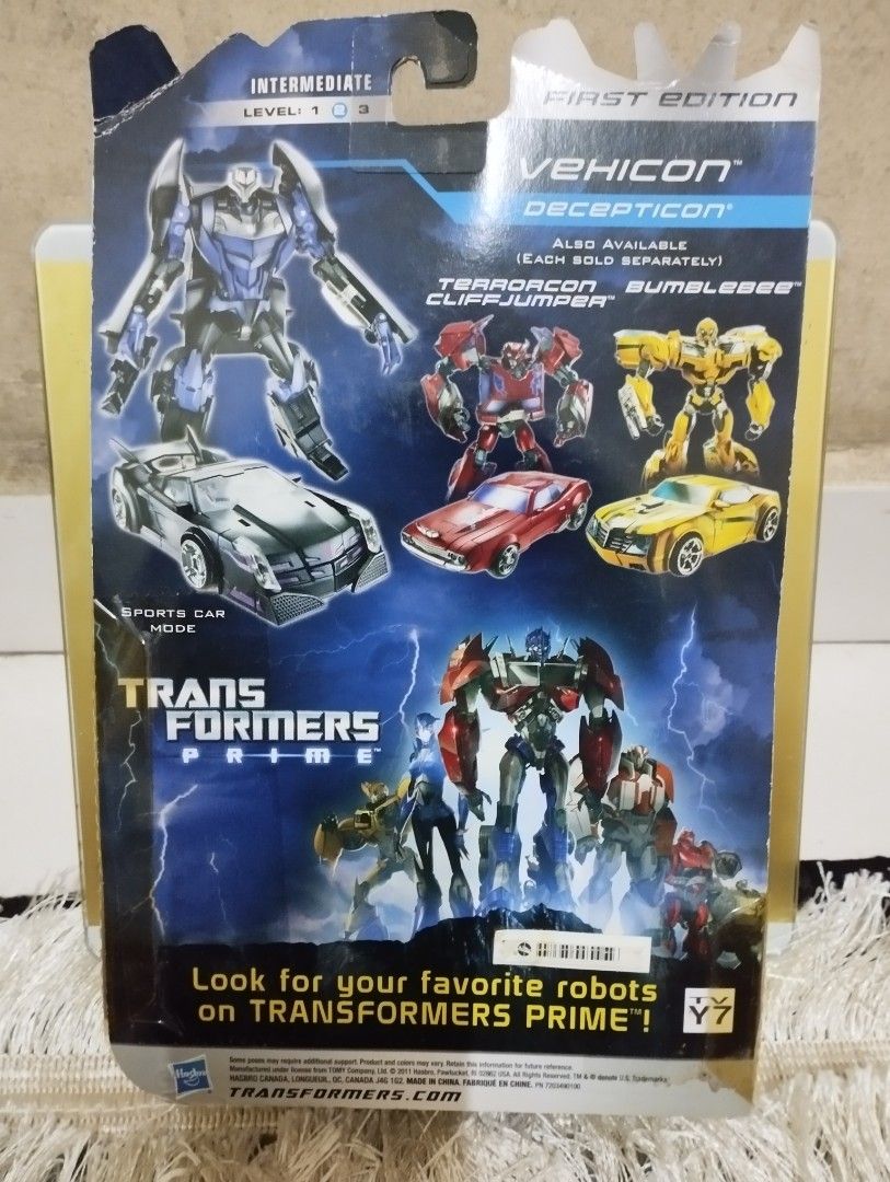 Transformers Prime Vehicon First Edition MISB, Hobbies & Toys, Toys ...