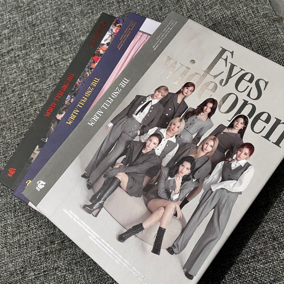 TWICE Eyes Wide Open Album (unsealed, album+cd) on Carousell