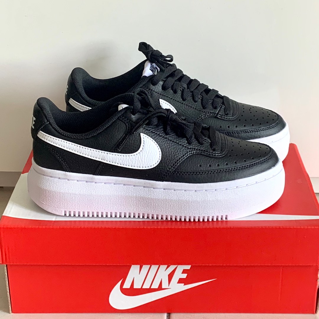 UK5.5 Nike court vision alta ltr black platform sneakers air force