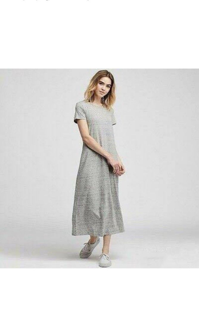 Uniqlo grey hot sale dress