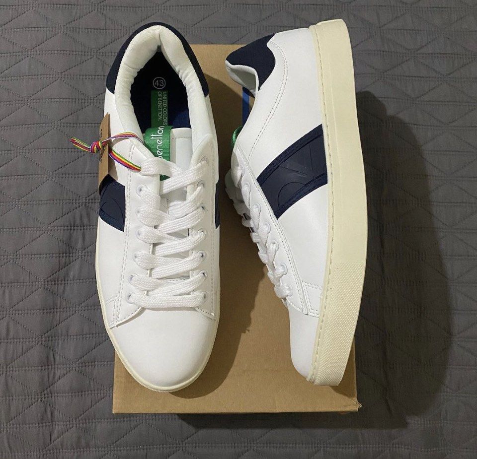 PU Color Block Sneakers - White | Benetton