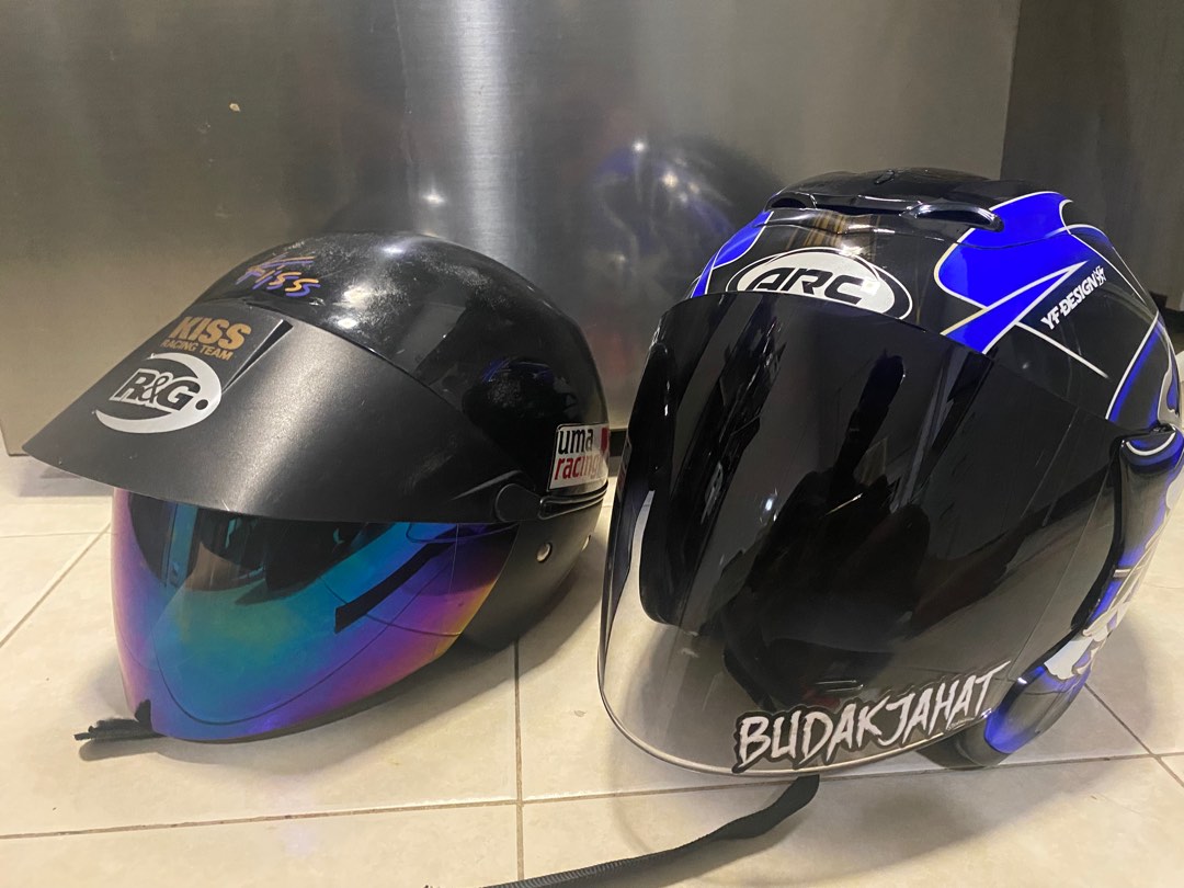 Used helmets, Motorcycles, Motorcycle Accessories on Carousell
