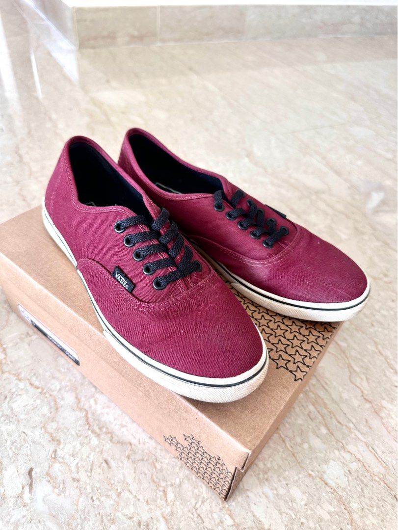 Maroon cheap authentic vans