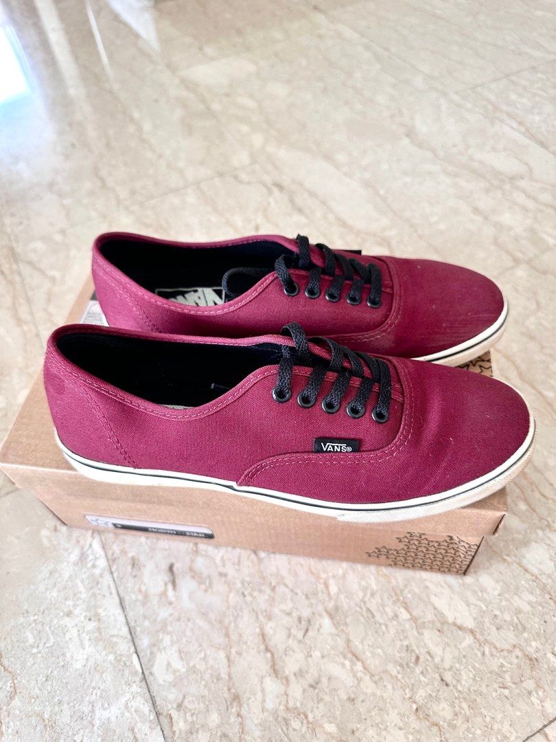 Vans Sneakers In Burgundy Size 38 (Authentic), Women'S Fashion, Footwear,  Sneakers On Carousell