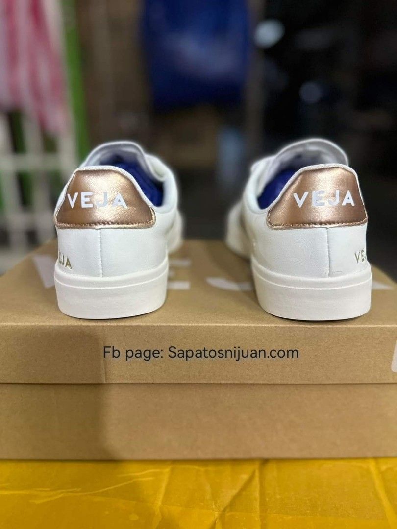 Veja Sneakers strap white rose gold, Women's Fashion, Footwear ...