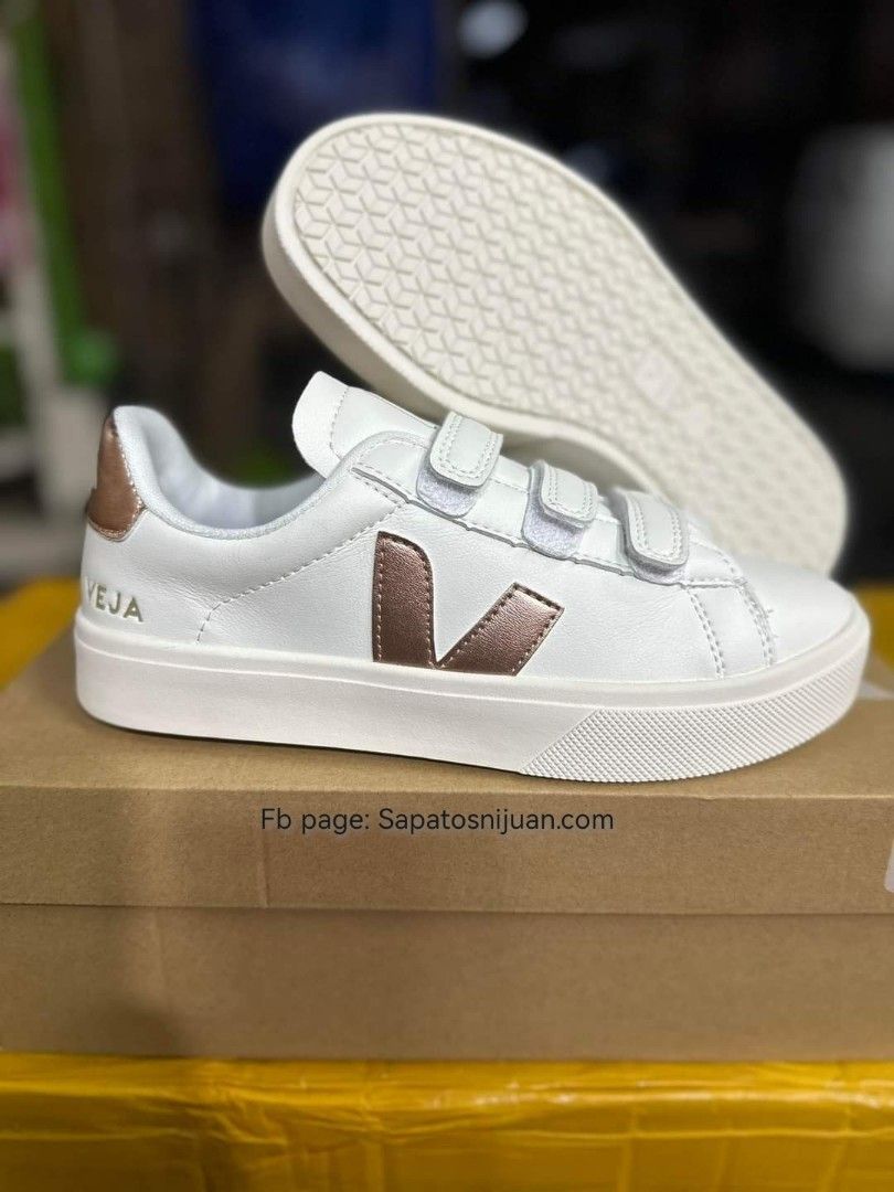 Veja Sneakers strap white rose gold Women s Fashion Footwear