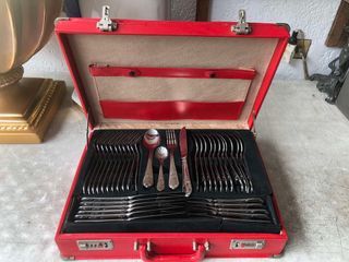 Vintage Unused 70-Pc Stainless Cutlery Set Edelstahl Rostfrei