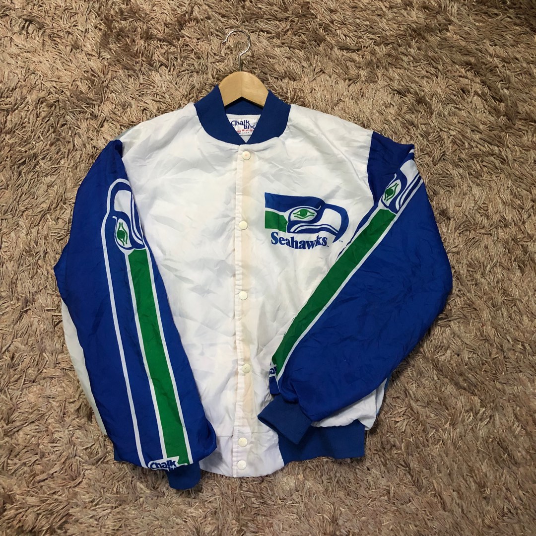 Vintage Chalk Line Bomber JACKET SEATTLE Seahawks, Men's Fashion