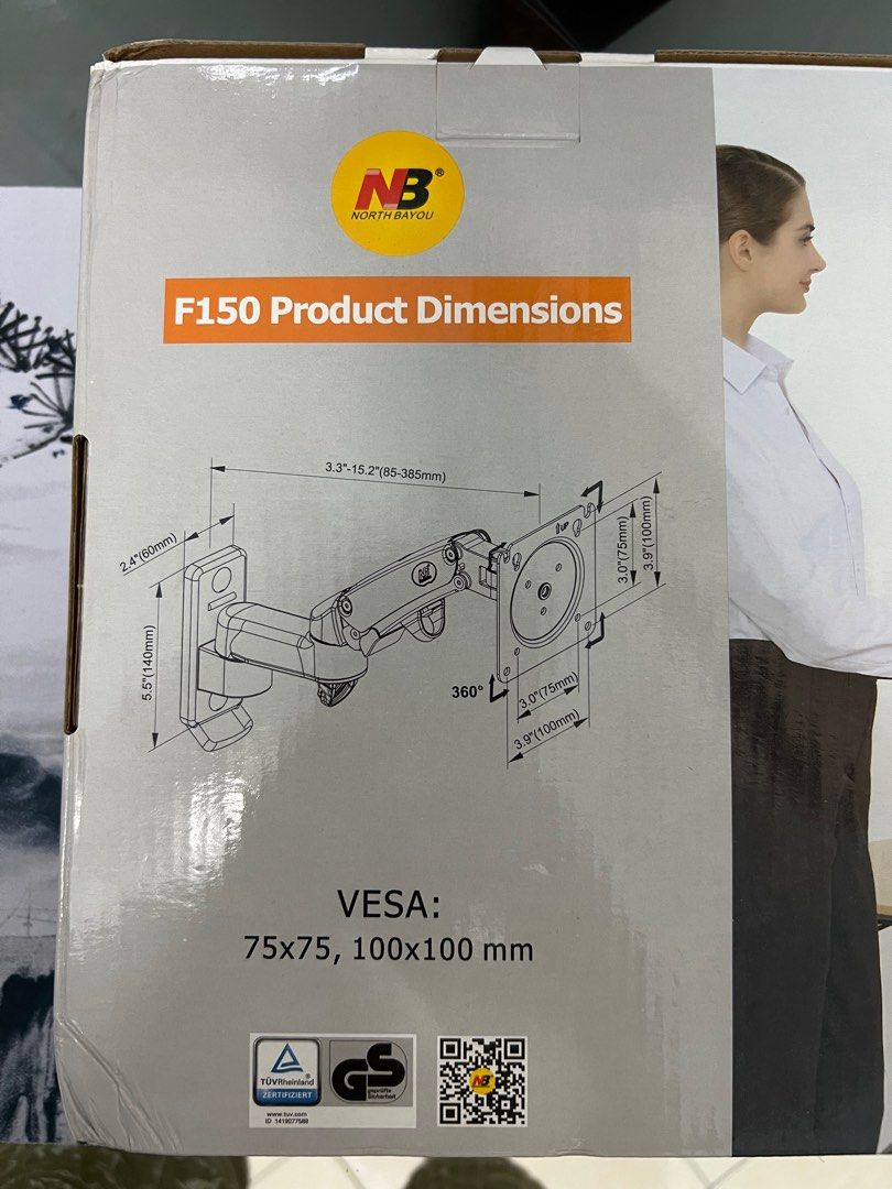 Monitor Wall Mount [North Bayou F150 Gas Strut], Computers & Tech