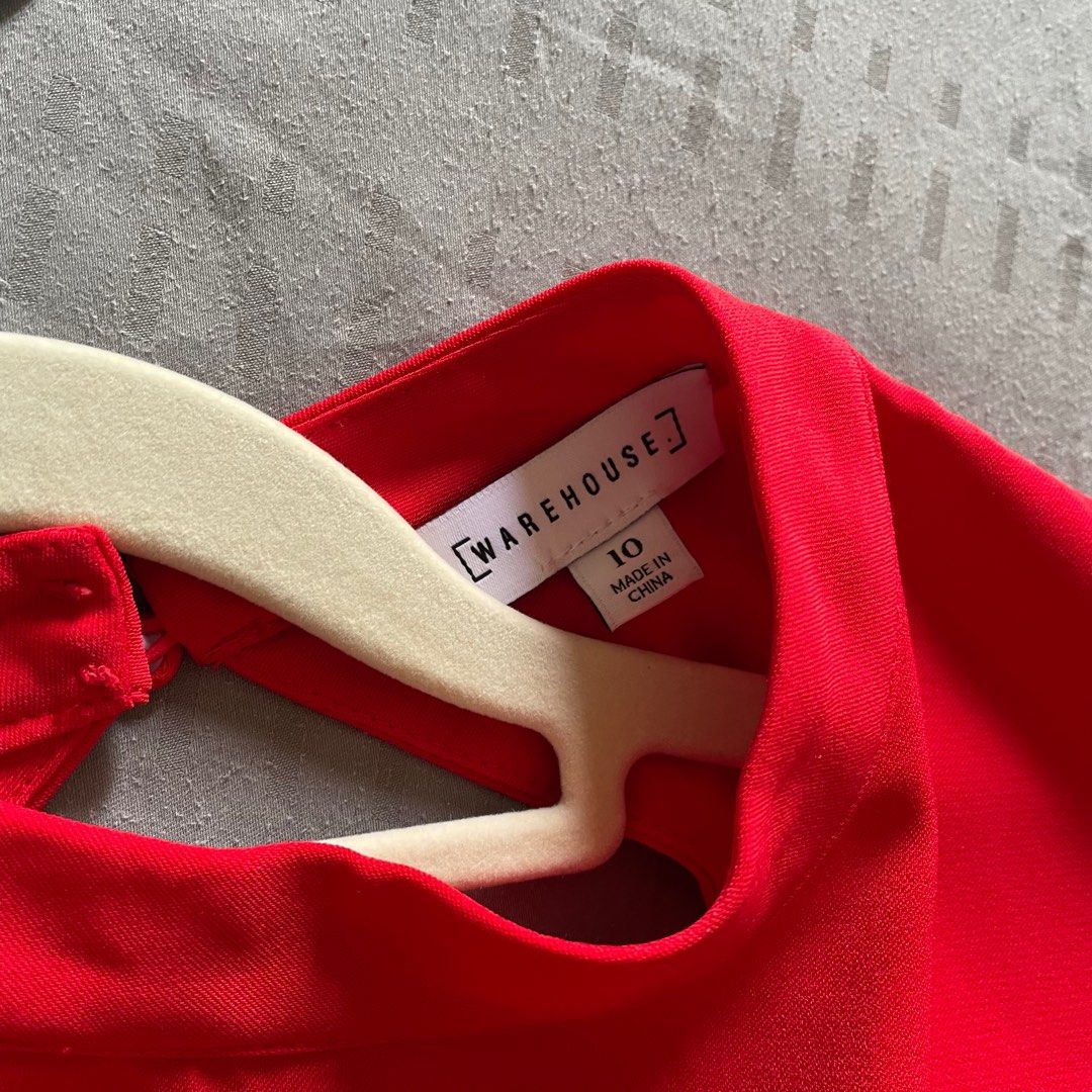 Warehouse red hotsell midi dress