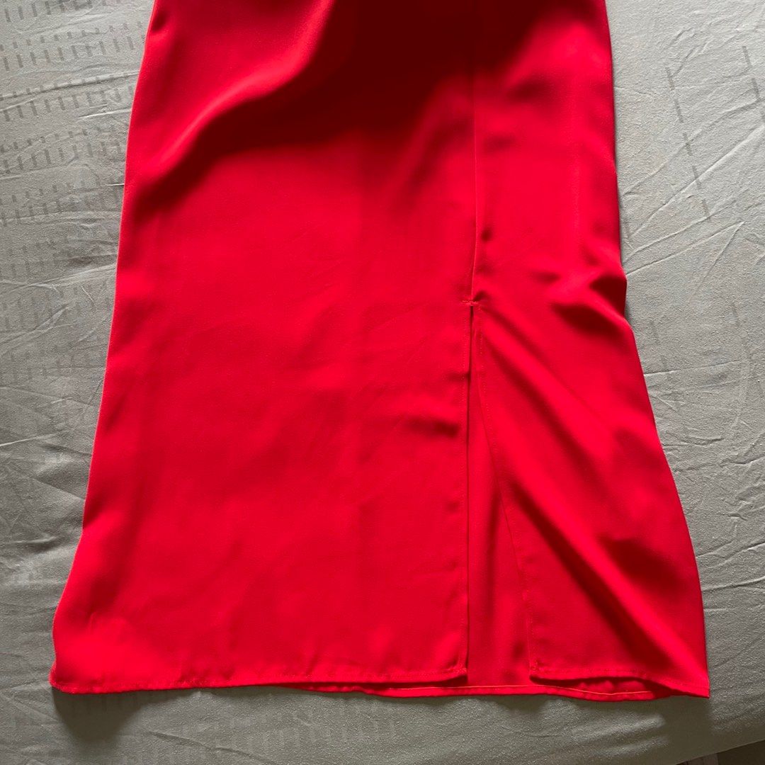Warehouse Red Midi Dress Women s Fashion Dresses Sets Dresses