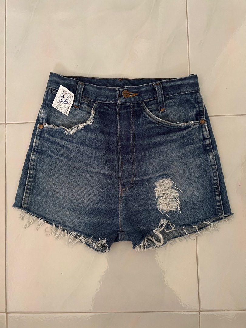 Wrangler denim shorts, Women's Fashion, Bottoms, Shorts on Carousell