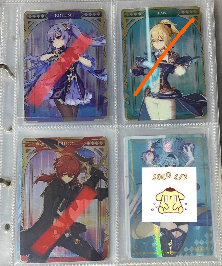 wts/lfb assorted anime wafer metal plastic cards jujutsu kaisen jjk ...