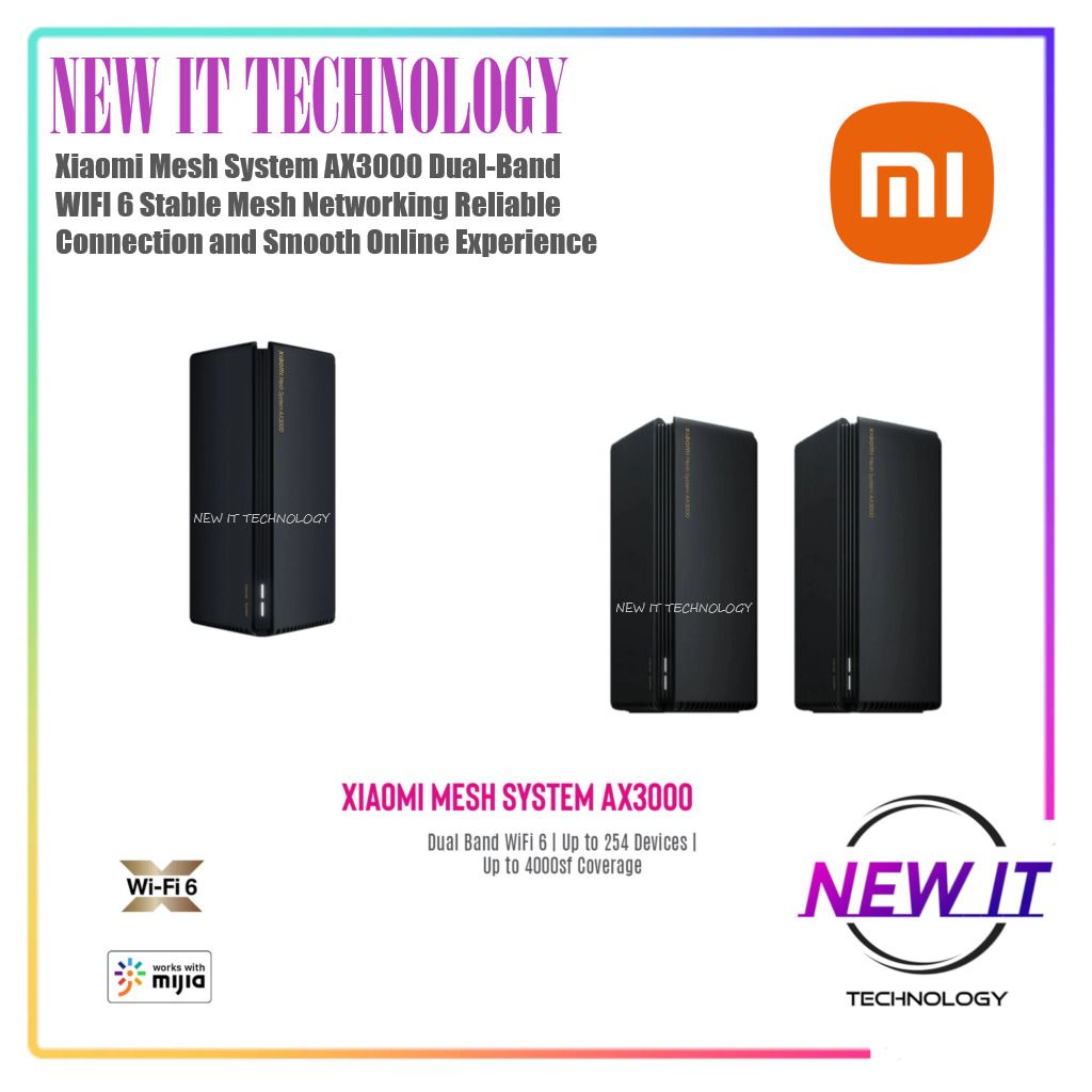 Xiaomi Mesh System AX3000 Dual-Band WIFI 6 Stable Mesh Networking