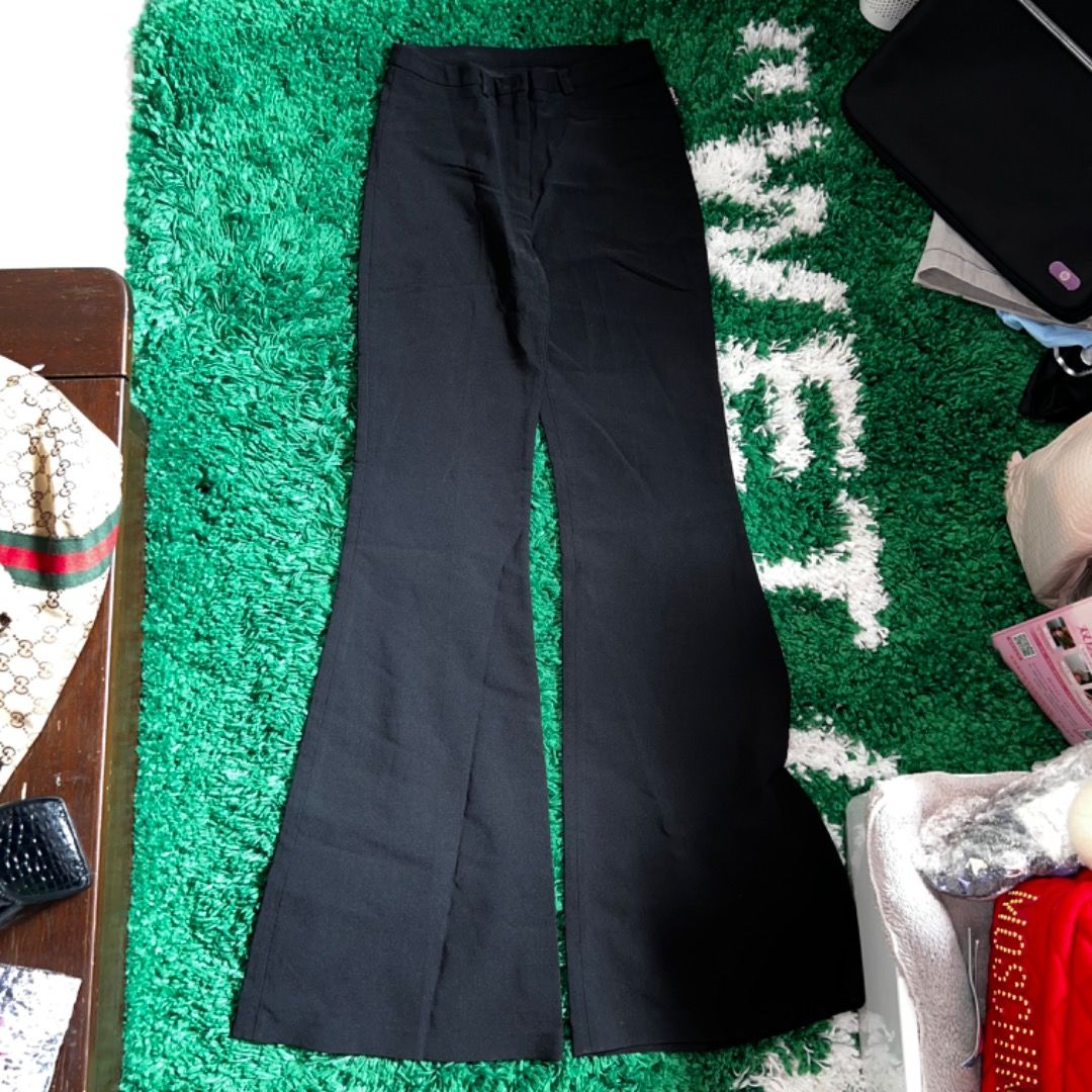 Women's Velour Flare Pants High Waist Flared Bell Bottom Velvet Yoga Pants  Casual Party Club Wide Leg Palazzo Pants