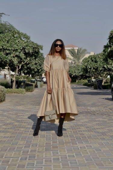 Zara asymmetric poplin dress on sale