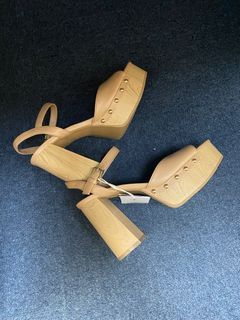Zara Nude Block Heels