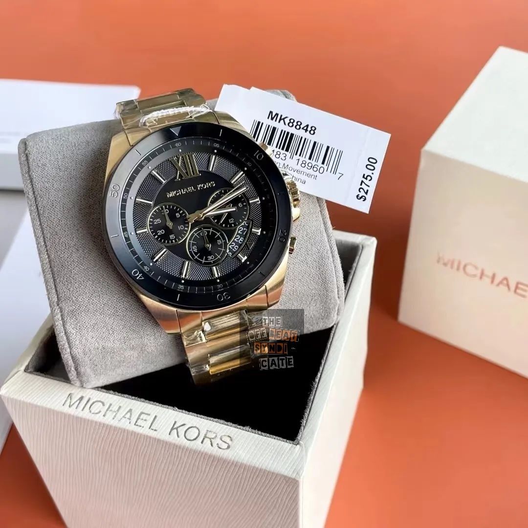 100% Original Michael Kors Brecken Chronograph Men's Watch MK8848