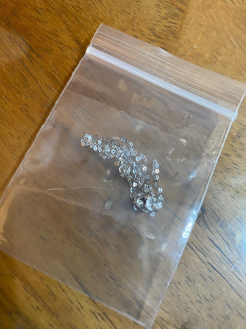 18k Saudi white gold fine Tauco chain on Carousell