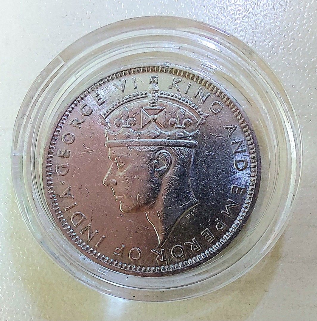 1938年香港一毫，男皇硬幣，香港錢幣，香港硬幣，戰前貨幣, 興趣及遊戲, 收藏品及紀念品, 錢幣- Carousell