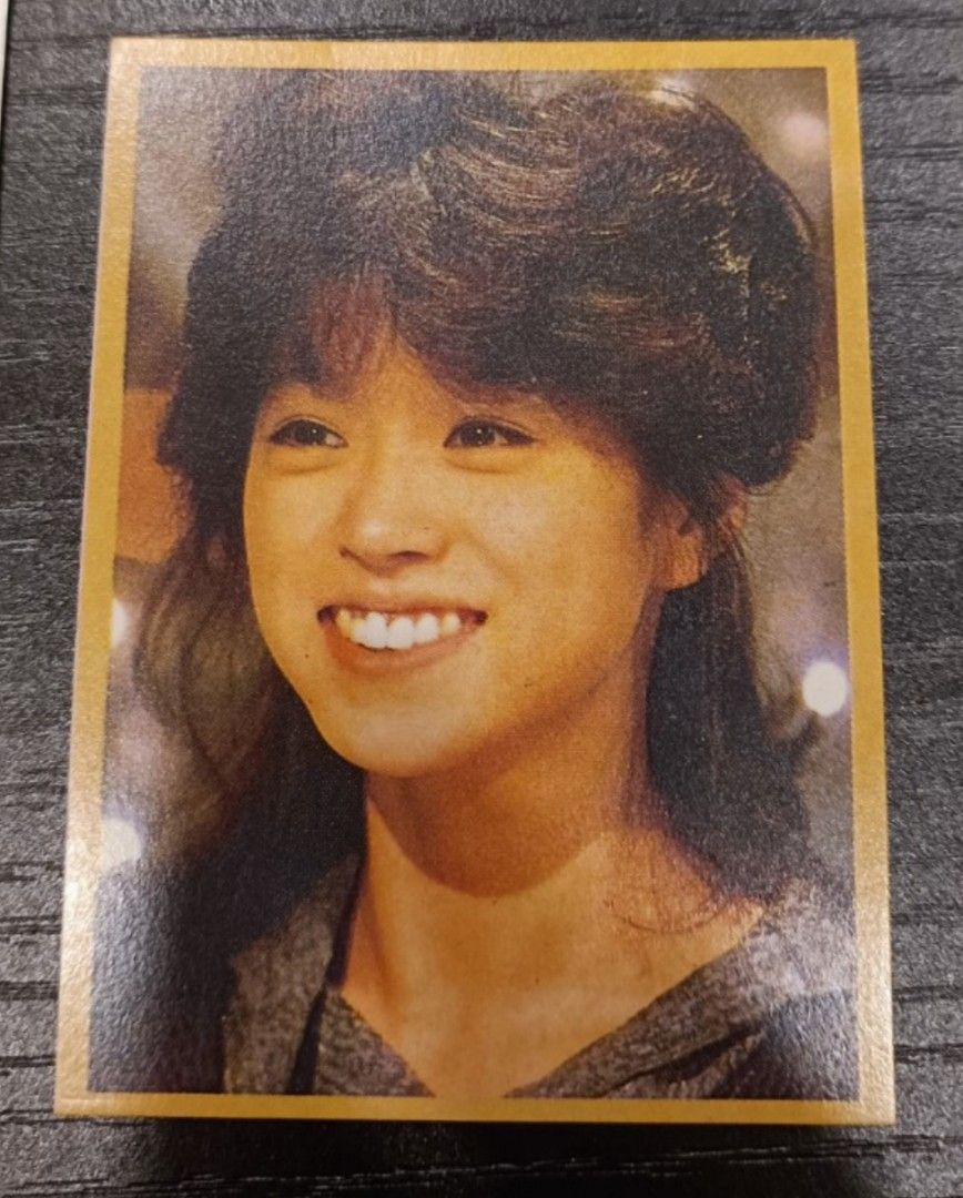 全新5張價1985年中森明菜日本六位明星賀卡6件組/賣回憶, 書籍、休閒與