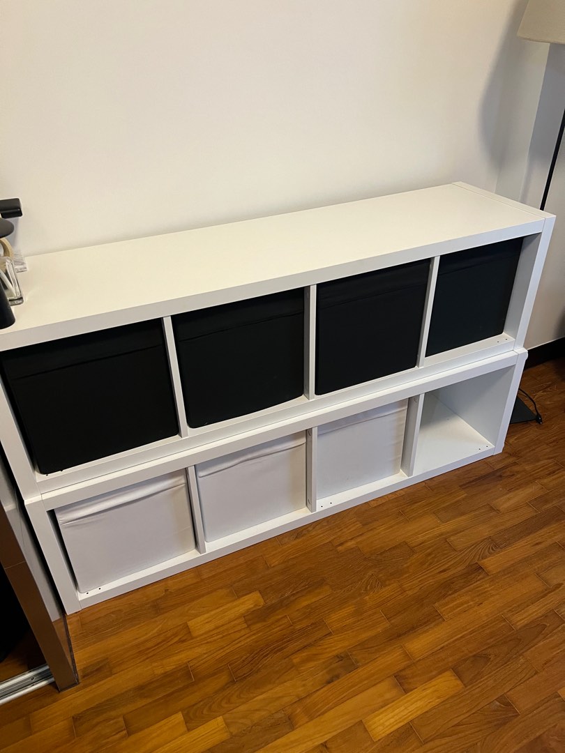 2x IKEA box shelf, Furniture & Home Living, Furniture, Shelves