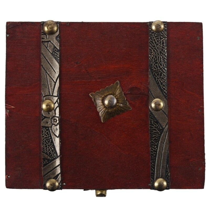 Retro Treasure Chest Vintage Wooden Storage Box Antique Style Jewelry  Organizer for Jewelry Box Trinket Box Big