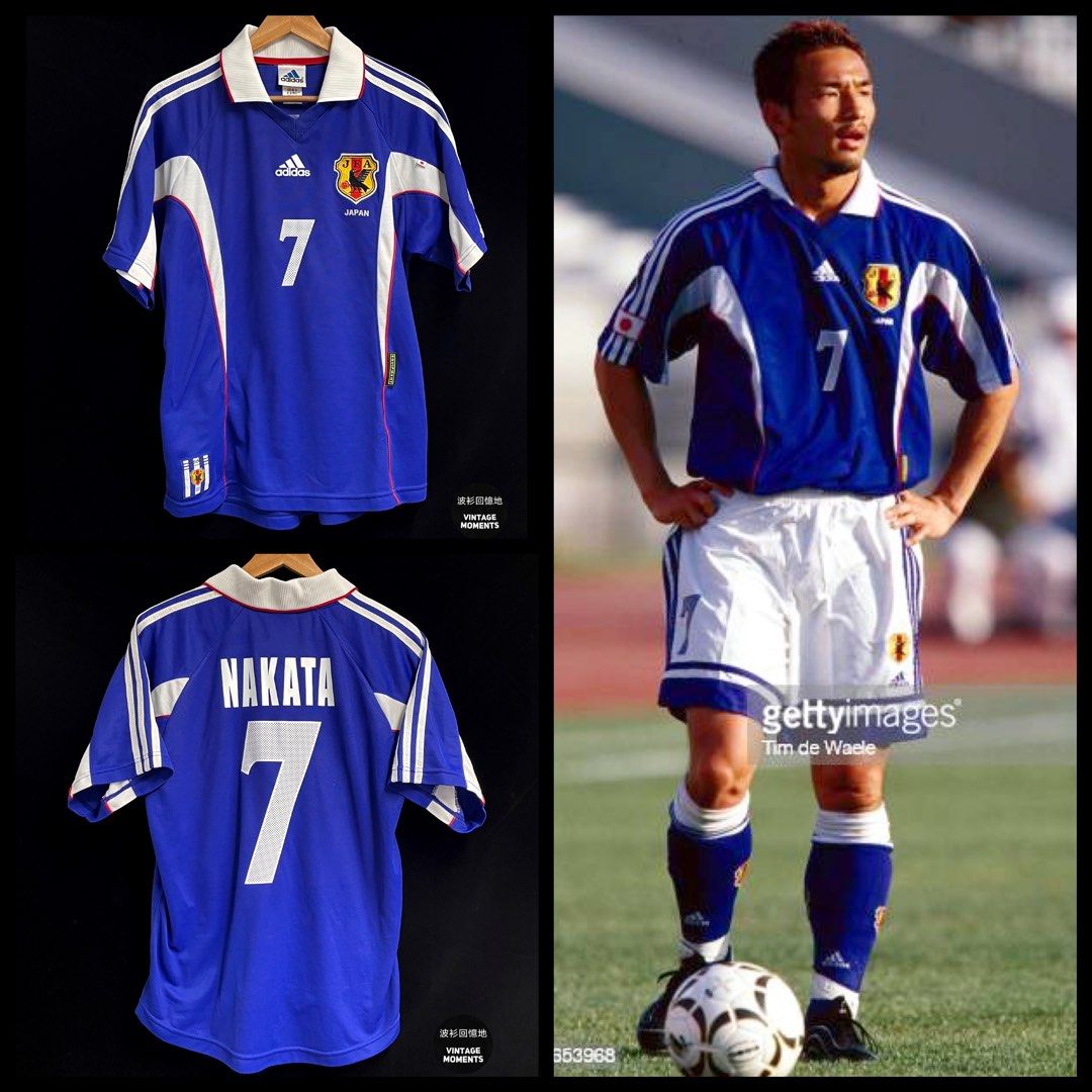 日本99/00主場球員版中田英壽JAPAN HOME NAKATA, 預購- Carousell