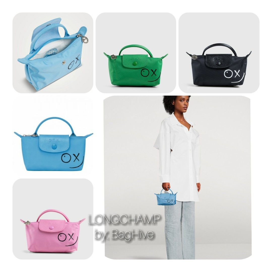 Longchamp Le Pliage Pouch with Handle, Women's Fashion, Bags & Wallets,  Purses & Pouches on Carousell