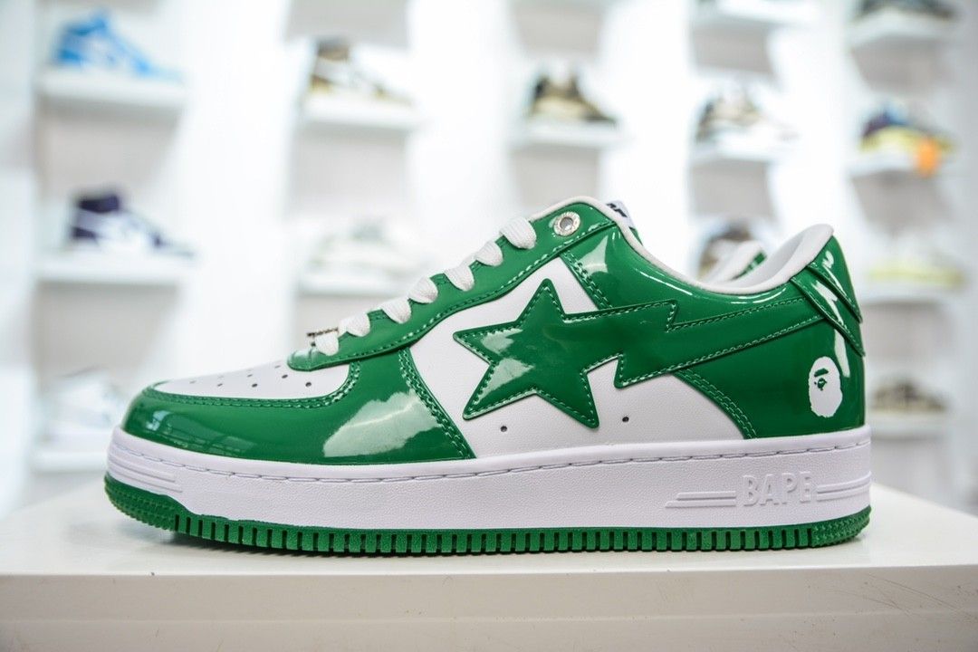 A Bathing Ape Bape STA Low “Green” (2021) 001FWH701001_GRN_A, Luxury,  Sneakers u0026 Footwear on Carousell