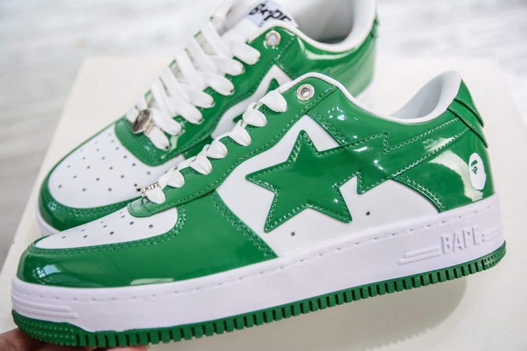 A Bathing Ape Bape STA Low “Green” (2021) 001FWH701001_GRN_A, Luxury,  Sneakers u0026 Footwear on Carousell