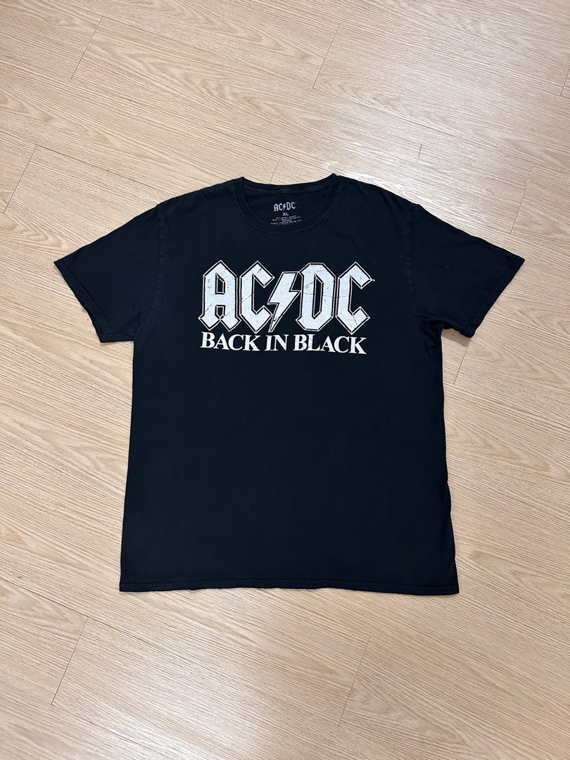 ACDC Back In Black Band Tee Men #39 s Fashion Tops Sets Tshirts Polo