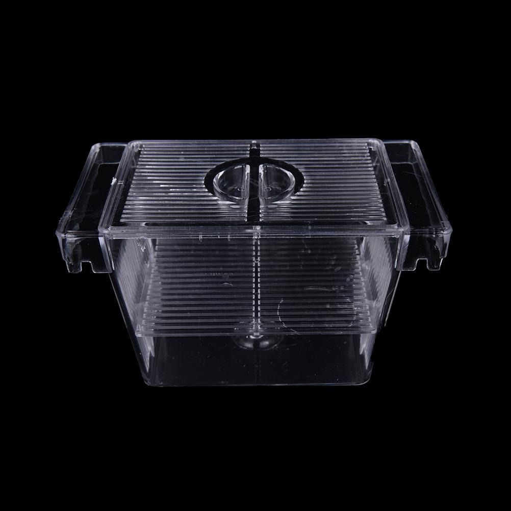 Acrylic Clear Fish Breeding Isolation Box Betta Fish Aquarium Breeder ...