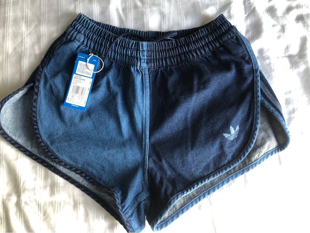 Adidas hot sale denim shorts