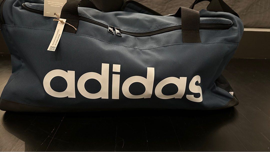 Adidas linear core duffel bag medium sales