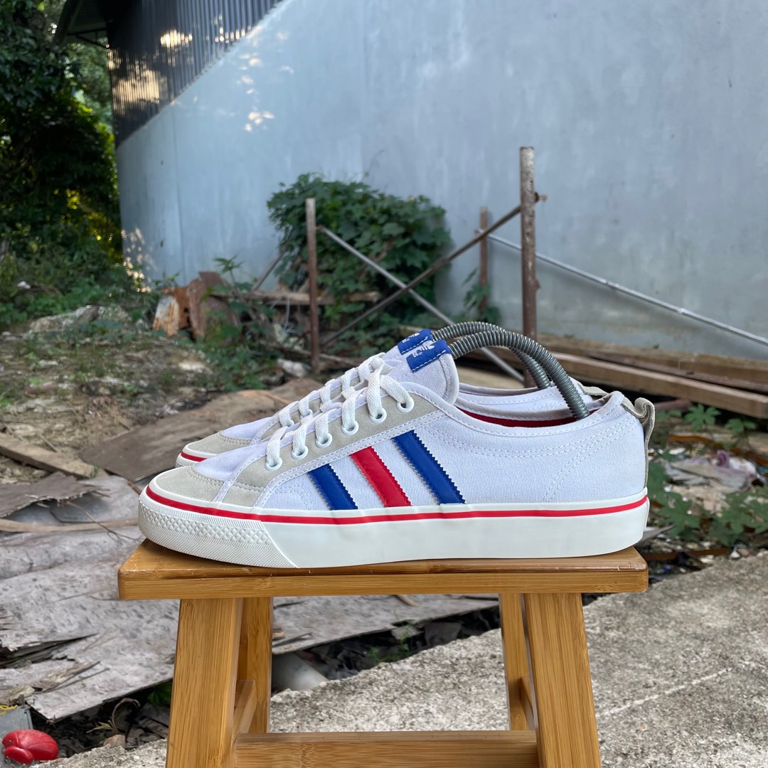 Adidas nizza white new arrivals blue red