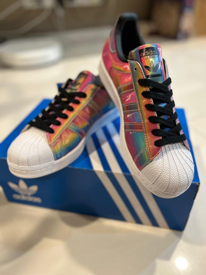 Superstar adidas iridescent sales