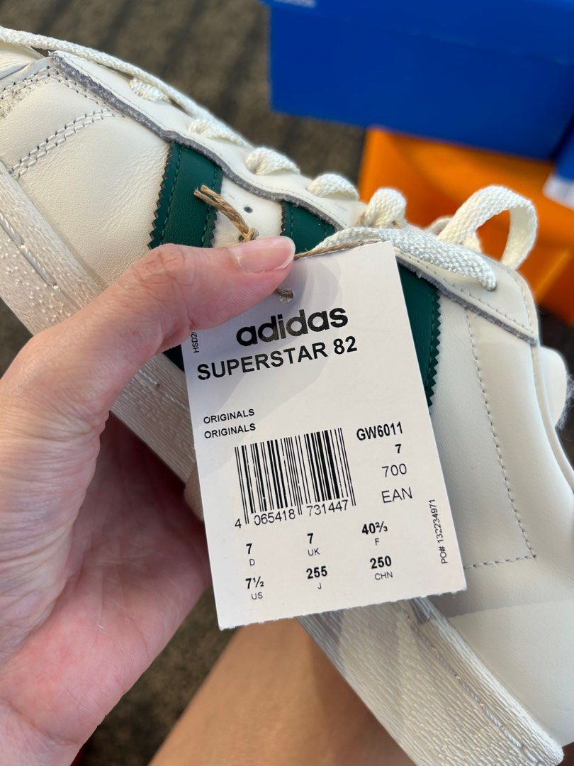 Adidas Superstar 82 Cloud White / Dark Green / Off White - GW6011