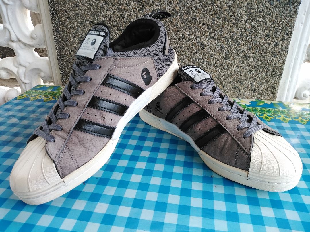 Adidas x Bape x Neighborhood Superstar, Men's Fashion, Footwear, Sneakers  on Carousell