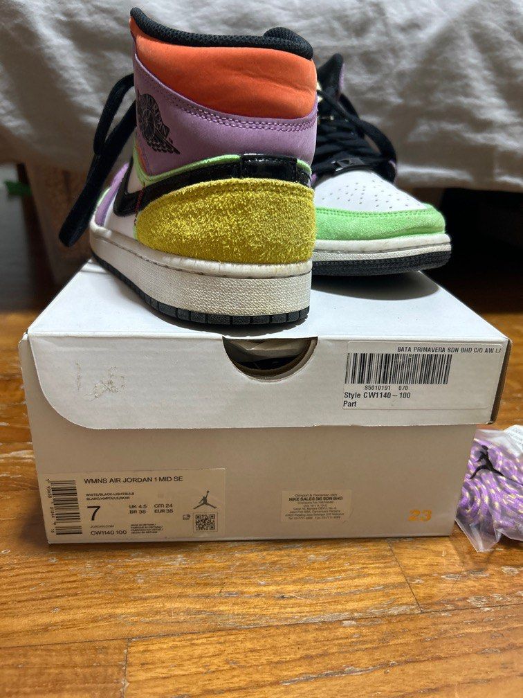 tenis air jordan 1 mid lightbulb