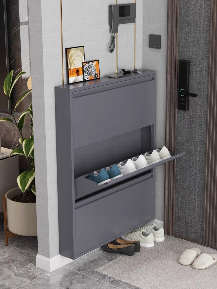Aluminium Shoe Cabinet Foldable Depth 17cm Furniture Home Living Furniture Shelves Cabinets Racks on Carousell