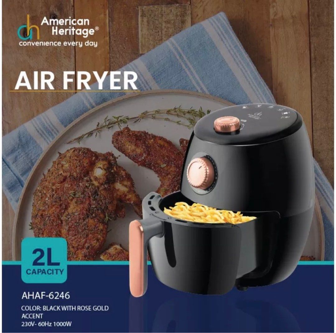 American Heritage 2L Air Fryer AHAF 6246 TV Home Appliances