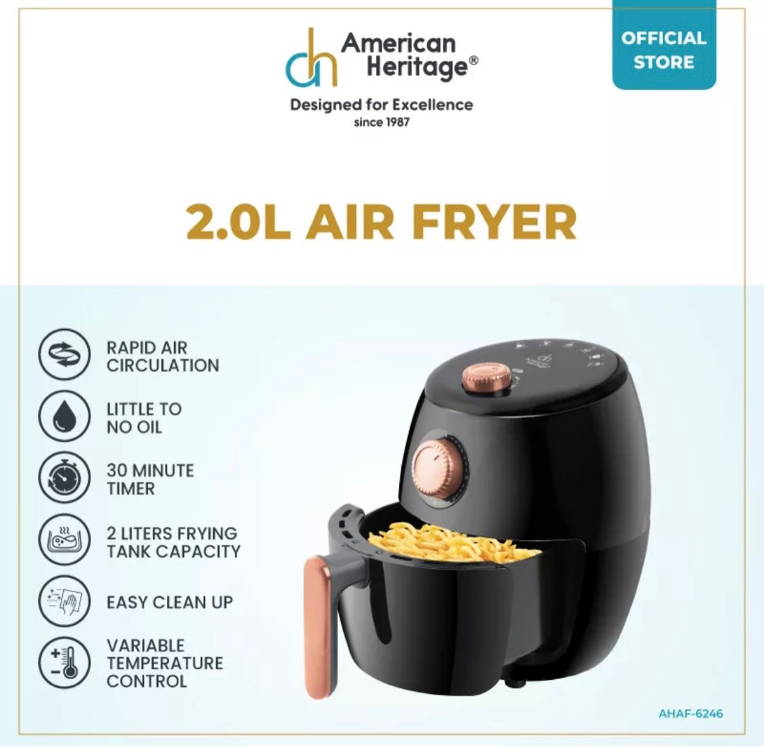 American Heritage 2L Air Fryer AHAF6246 on Carousell